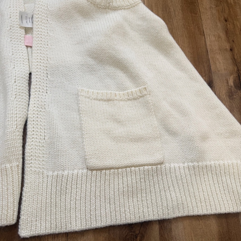 KAUFMAN FRANCO Fur Collar Cardigan Wool Blend Vest Size Small - Picture 9 of 15